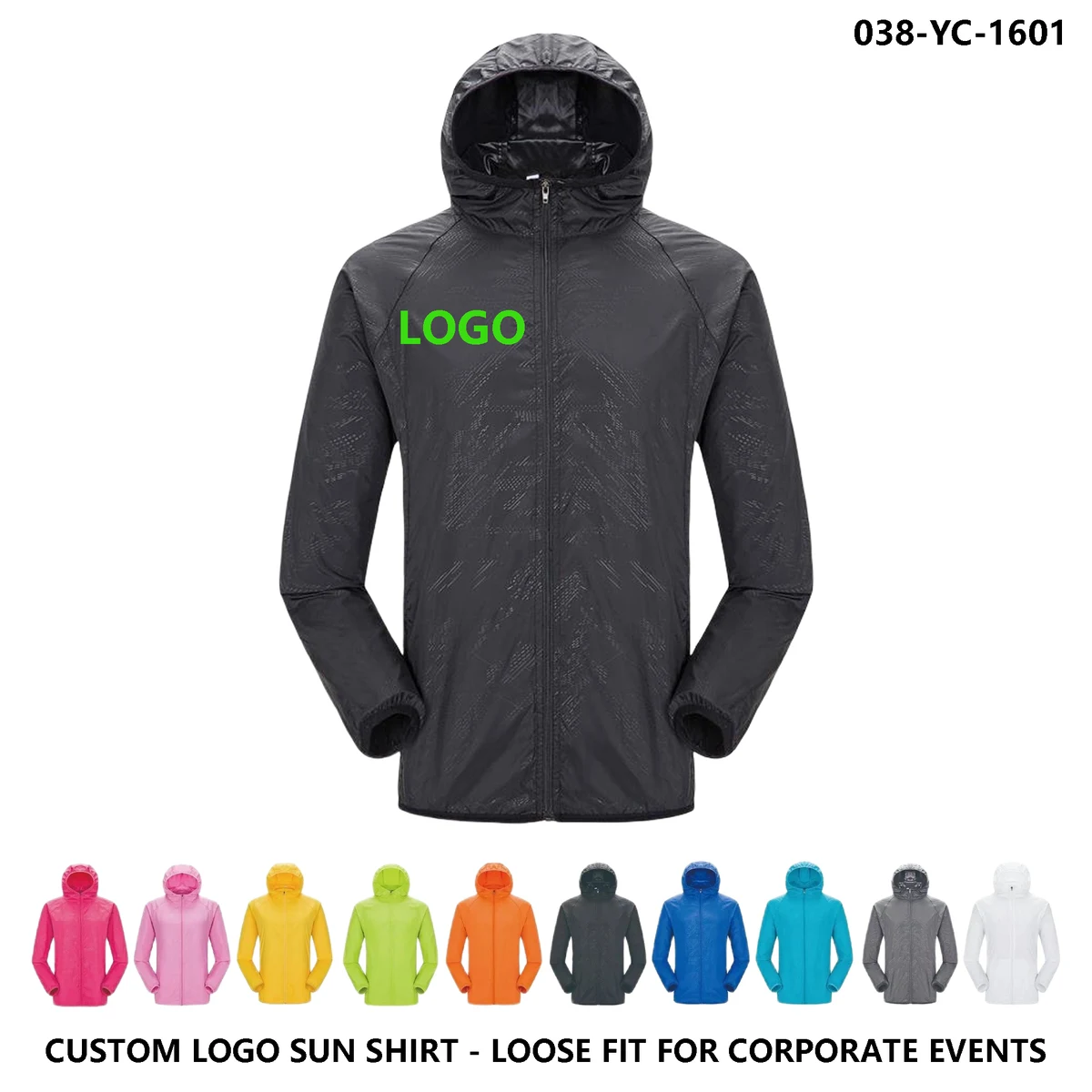 Outdoor Sun Shield Hooded Shirt-Unisex Hooded Sun Protective Jacket?CCustom Logo 1