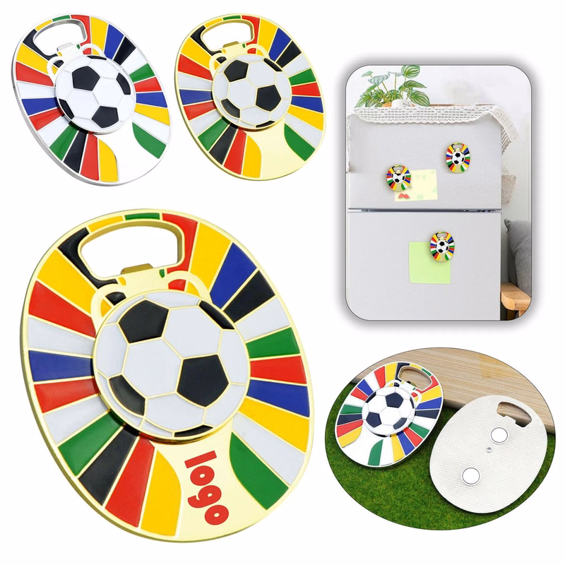 Soccer Fan Multi-Functional Bottle Opener Magnet