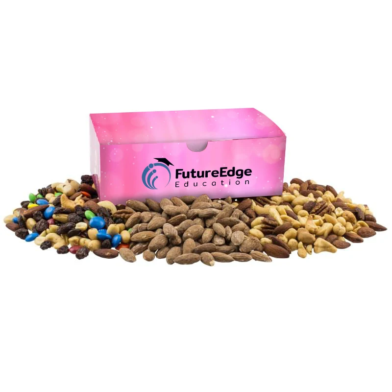 Large Chest Box with Trail Mix, Almonds, and Mixed Nuts 1