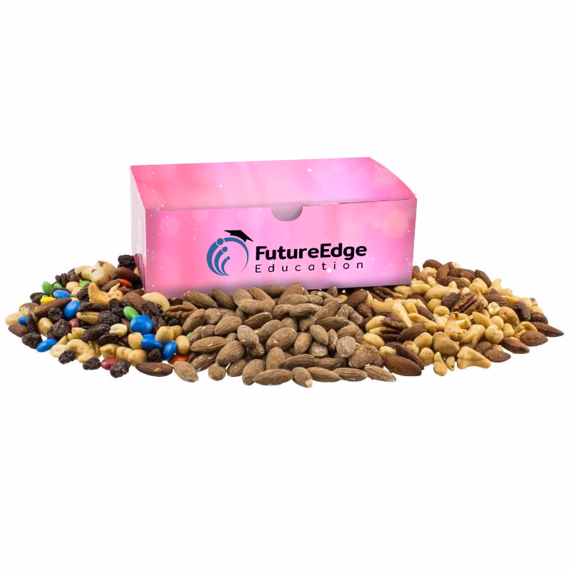 Large Chest Box with Trail Mix, Almonds, and Mixed Nuts