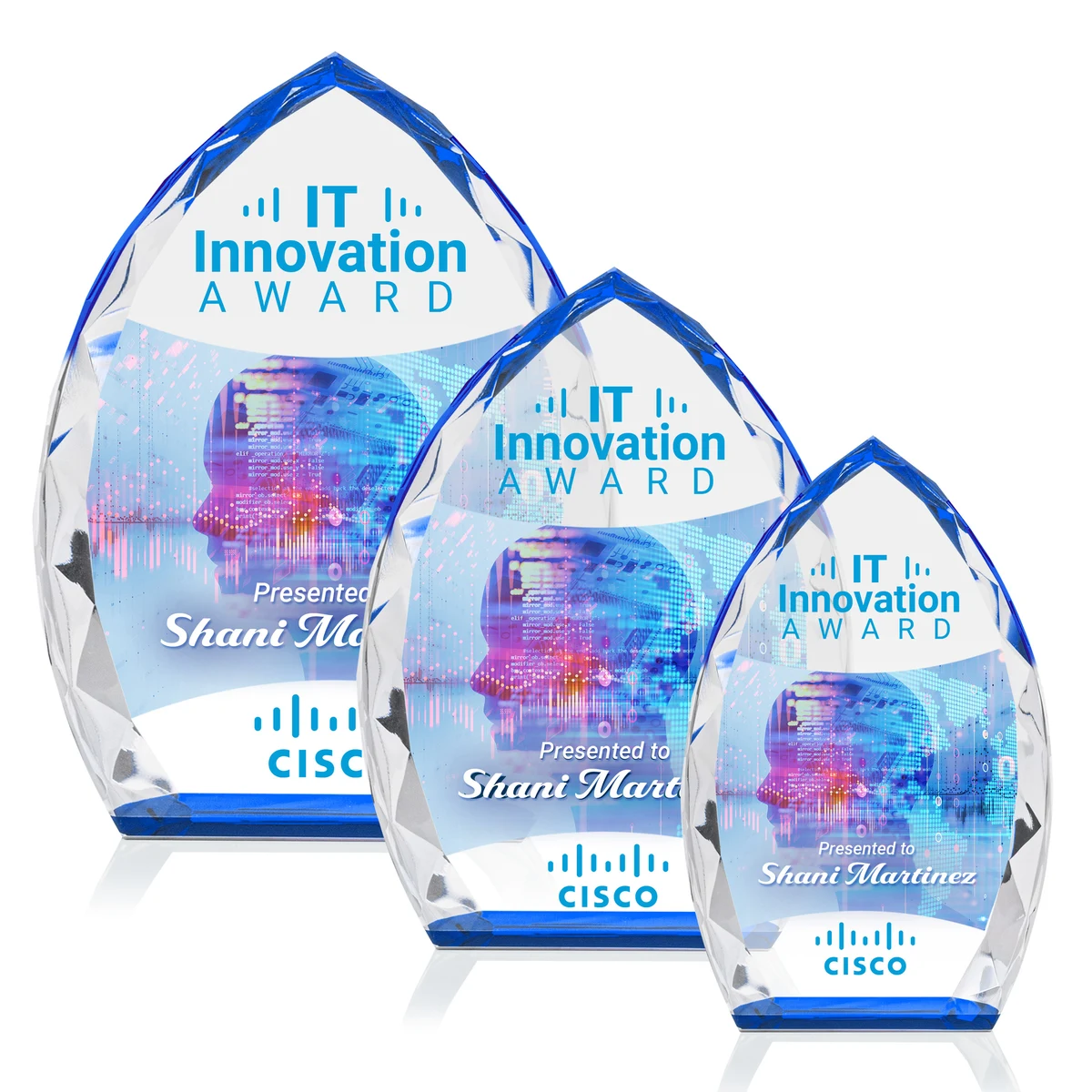 Wilton VividPrint™ Award - Blue 1