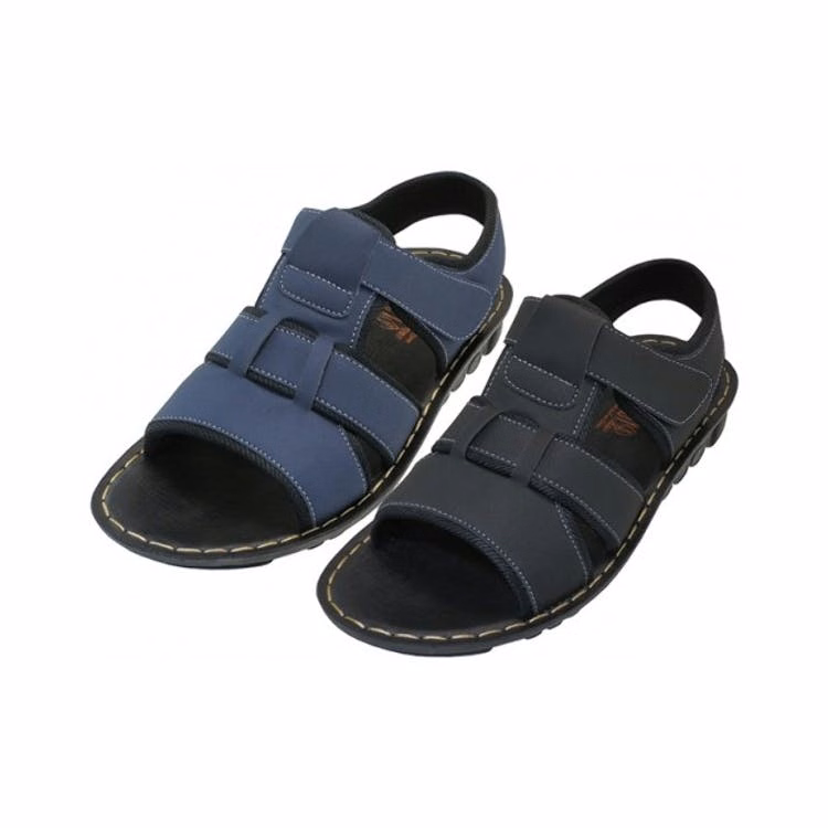 Men's Hiker Strap Sandals - Sizes 7-13 Navy & Black Velcro Closures
