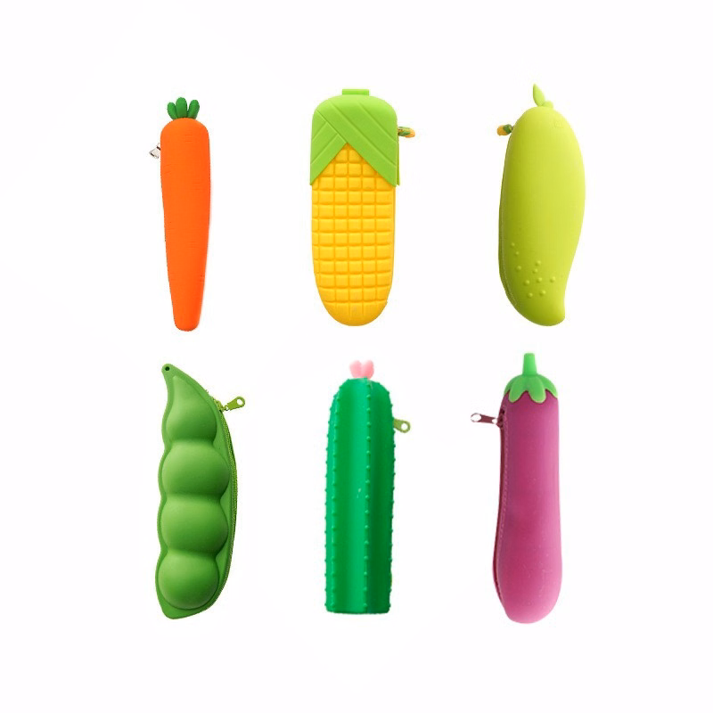 Mini Cute Silicone Pencil Pouch For Kids
