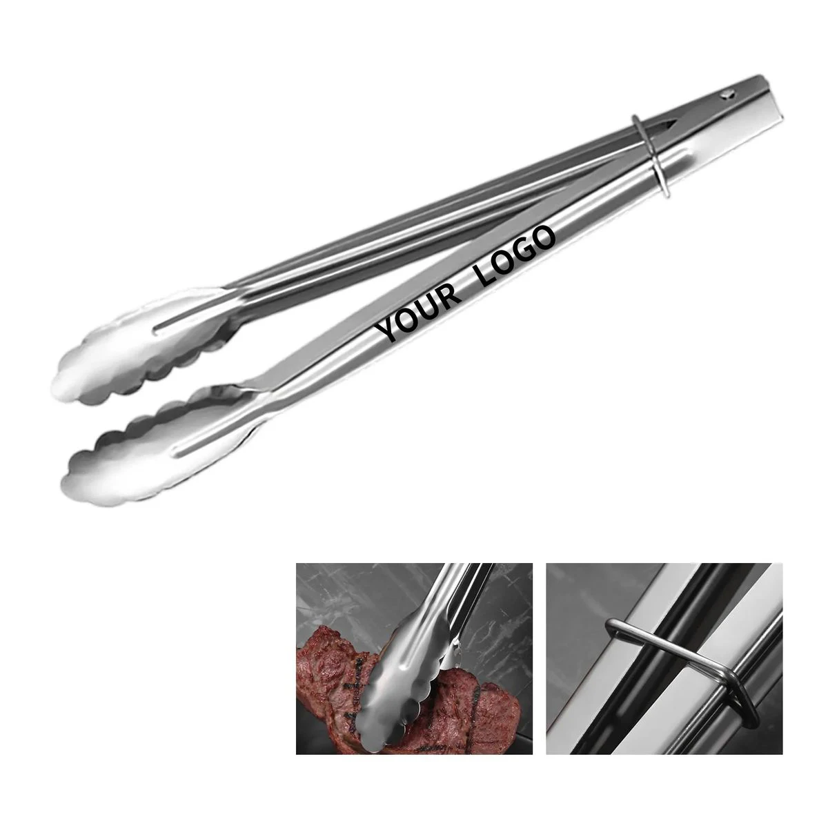 Ergonomic Grilling Tongs with Heat-Resistant Handle 1