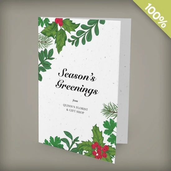 Season's Greenings Business Holiday Cards 1