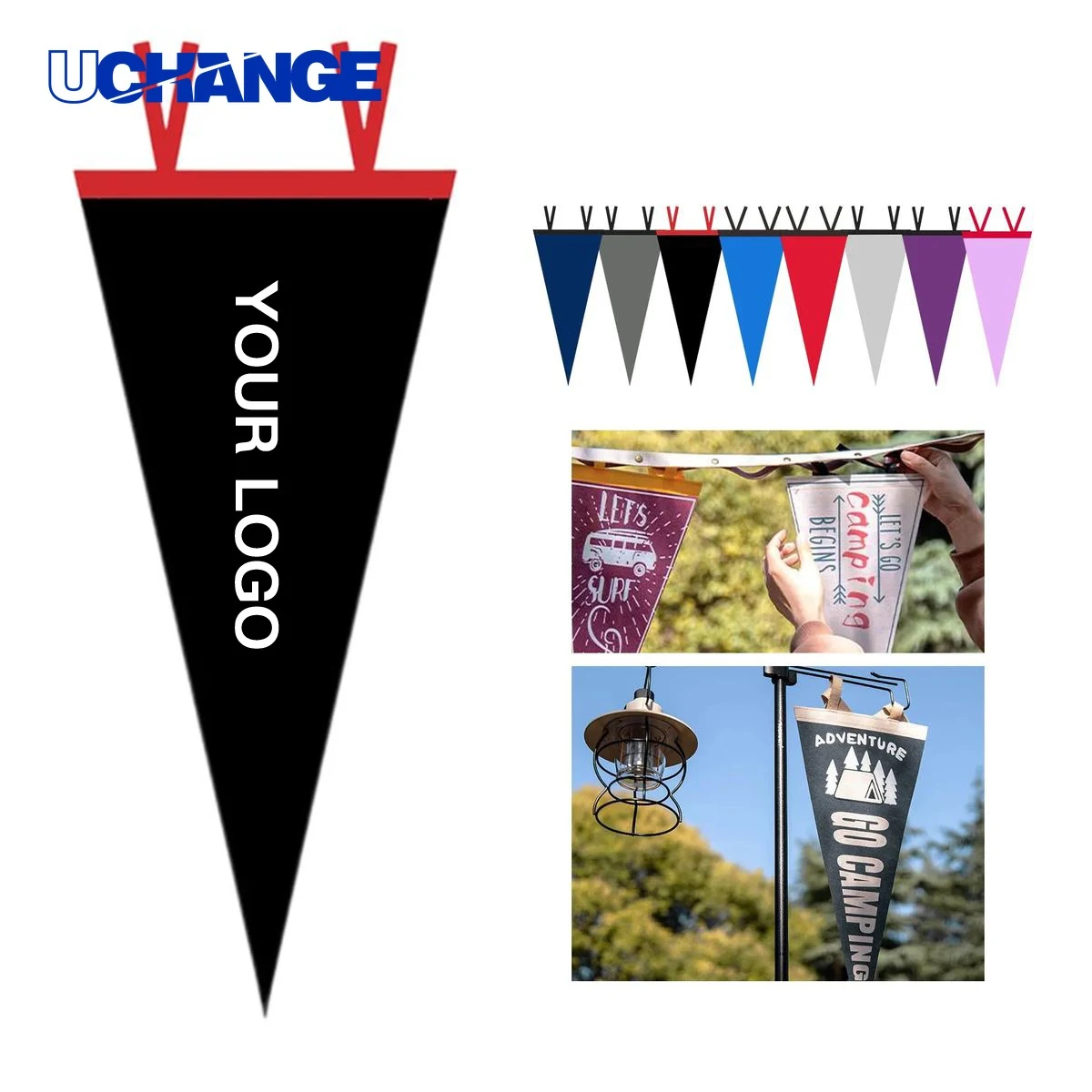Felt Pennant Flag Custom 11.9 x 29.6 Inches 1