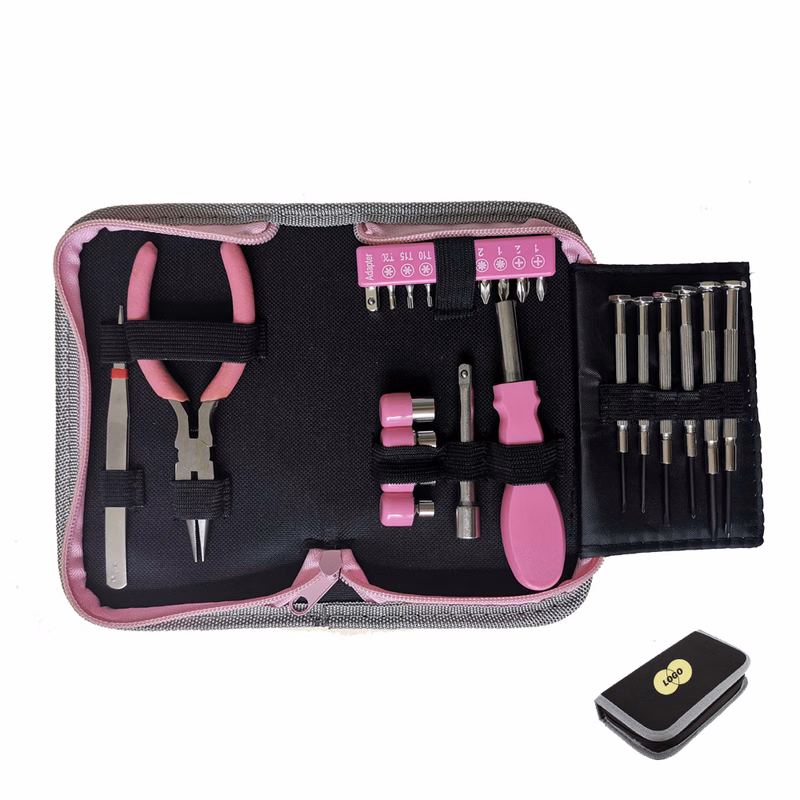 Compact Tool Set in Zippered Case