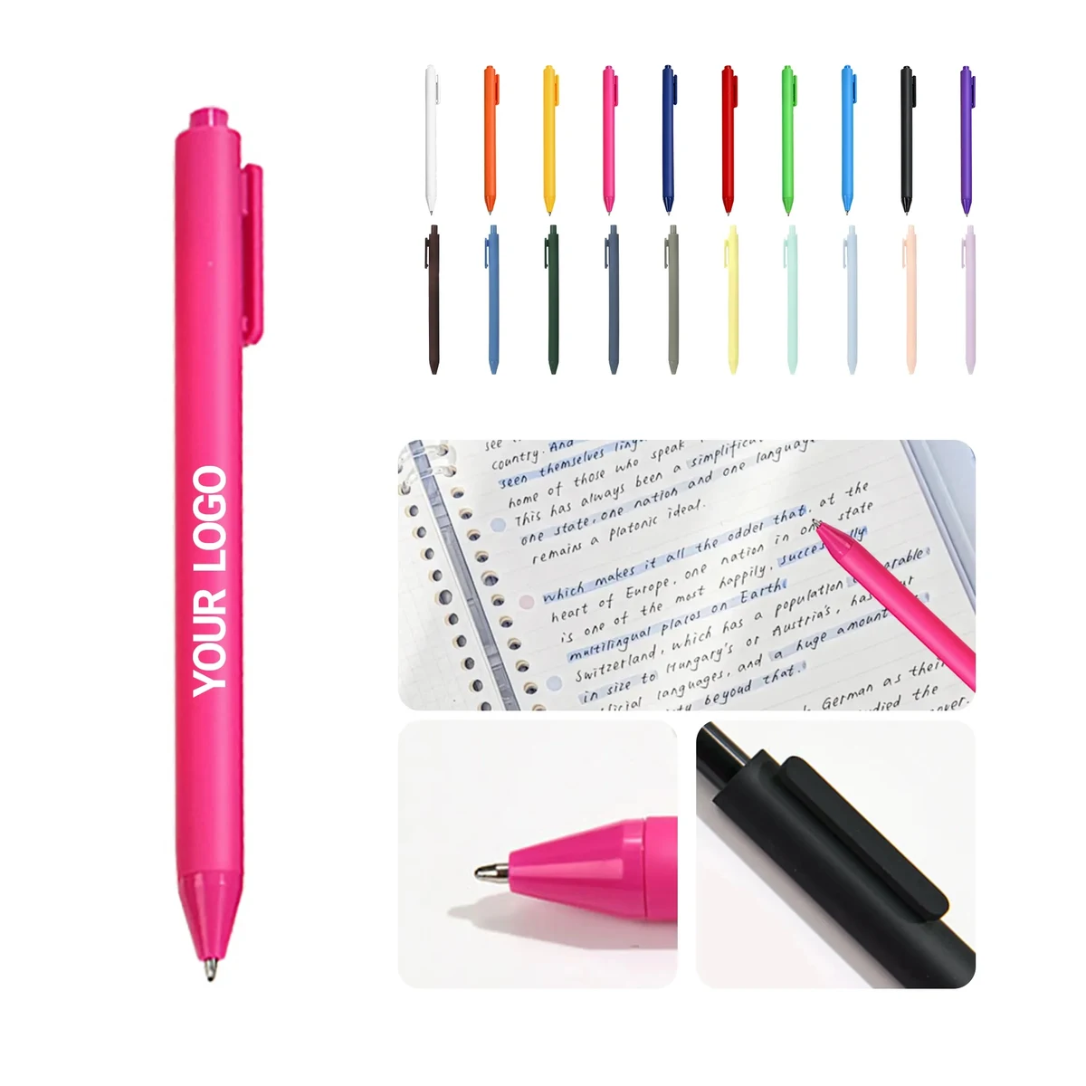 Smooth Writing Student Pen with Soft Grip 1