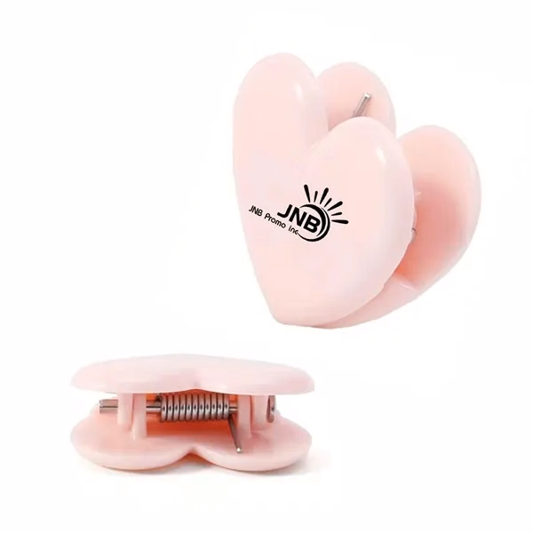 Adorable Heart Shaped Memo Clip Holder/Paper