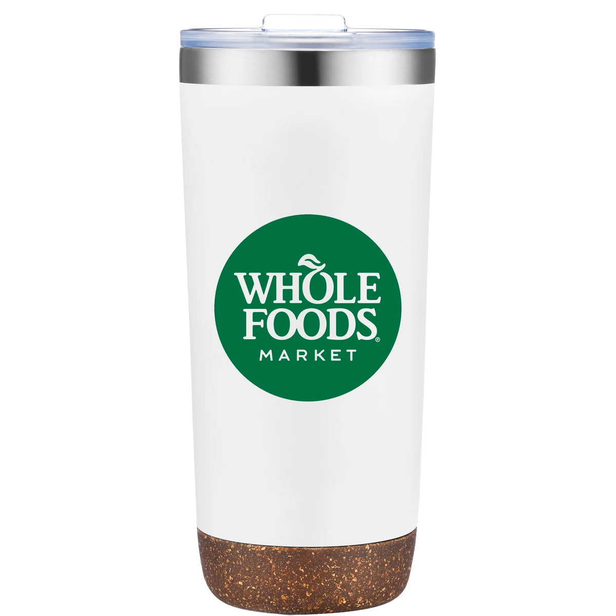 Oasis-V 22 Oz. Stainless Steel Travel Tumblers with Natural Cork Base (Double Walled) 1