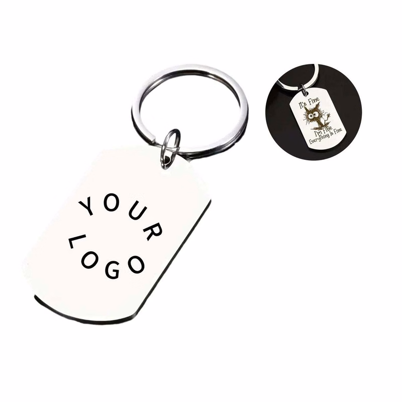 Lightweight Stainless Steel Keychain for Practical Use