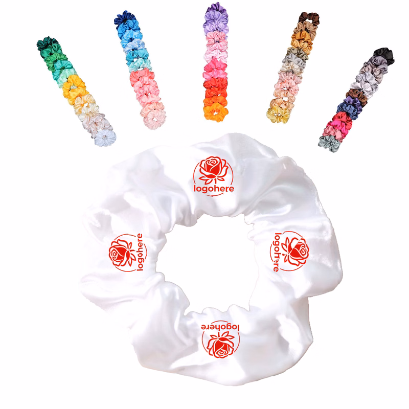 Slip Resistant Satin Ponytail Holder Elastic