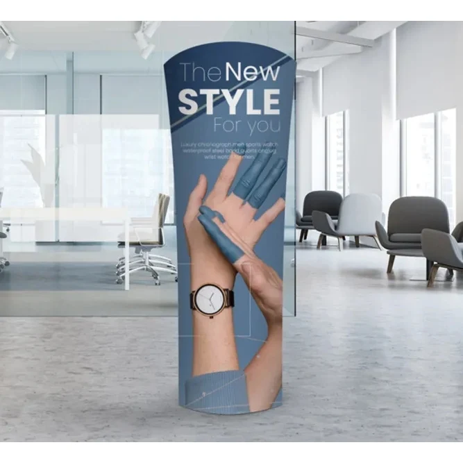 Fabric Display Stand Tower A Package (33.46" x 78.74") 1
