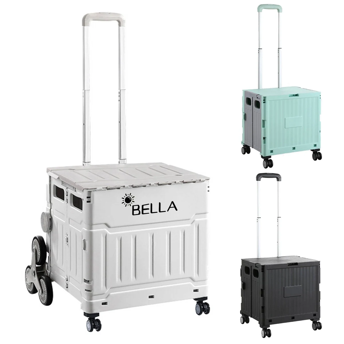 Polypropylene camping folding trolley grocery shopping bag 1