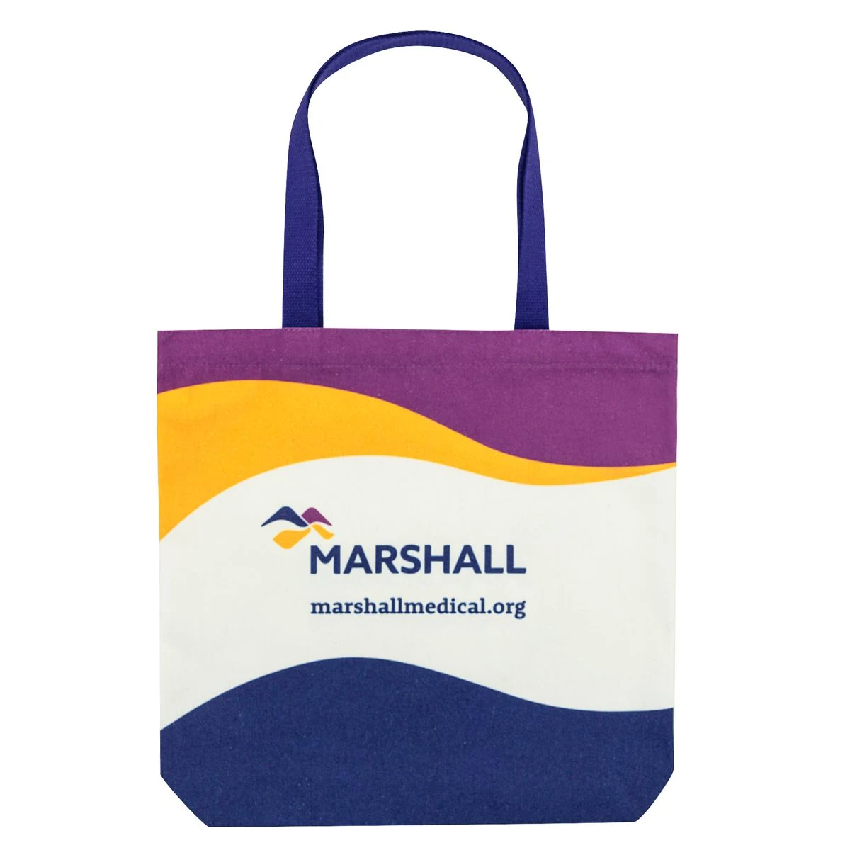 10 Oz. Custom White Poly Cotton Canvas Tote Bag (15"x15"x3") 1