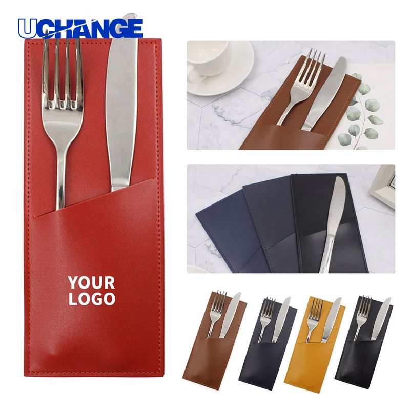 PU Leather Utensil Holder Case 8.7 x 3.6 Inches
