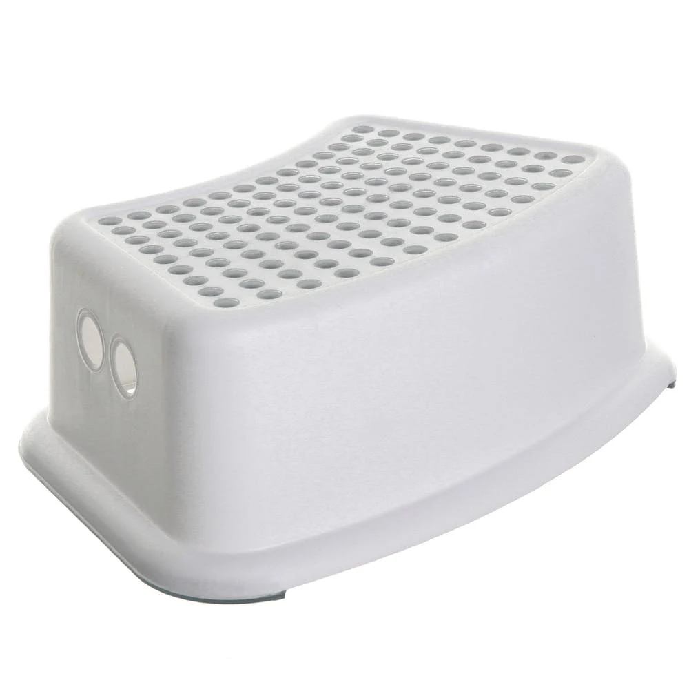 Step Stools - Anti-Slip White Gray Dots 1