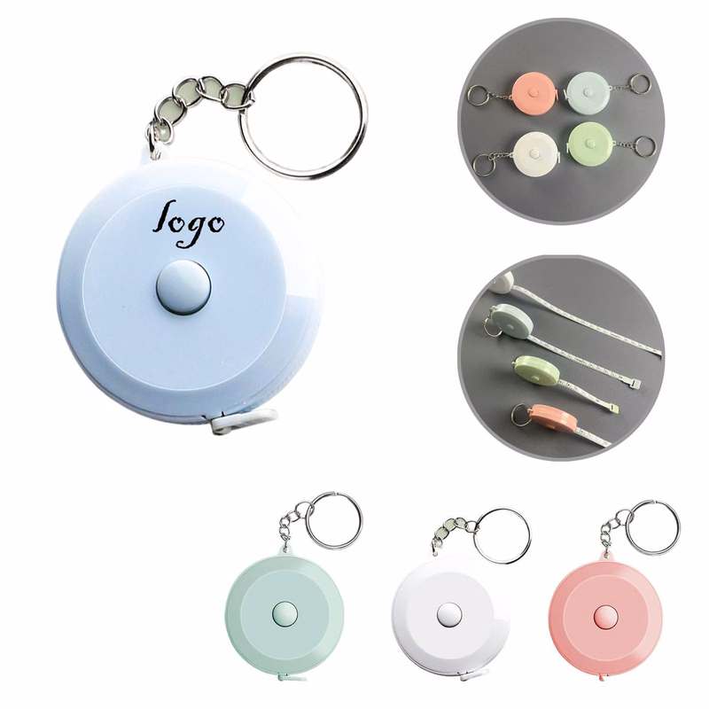 MOQ50 6.6ft Round PVC Keychain Tape Measures
