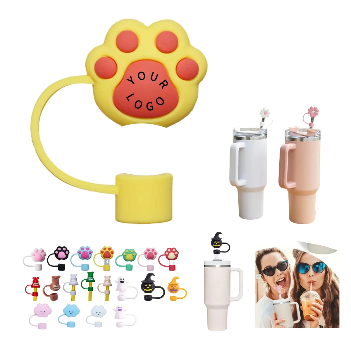 Silicone Straw Covers 1