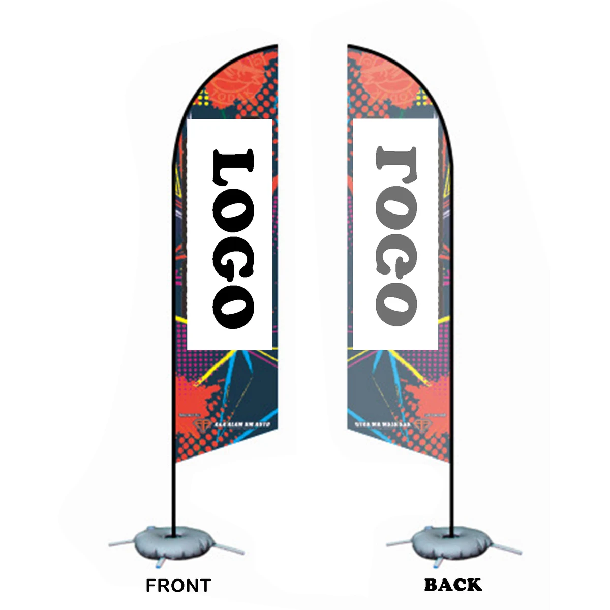 MOQ 5 Feather Flags for Promotions 1