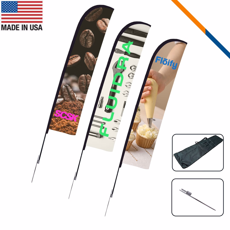 13' Pessi Single-Sided Straight Flag