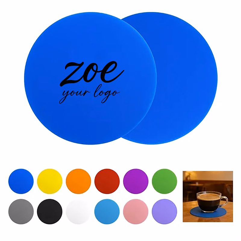 Round Silicone Coaster Jar Opener Gripper Pad