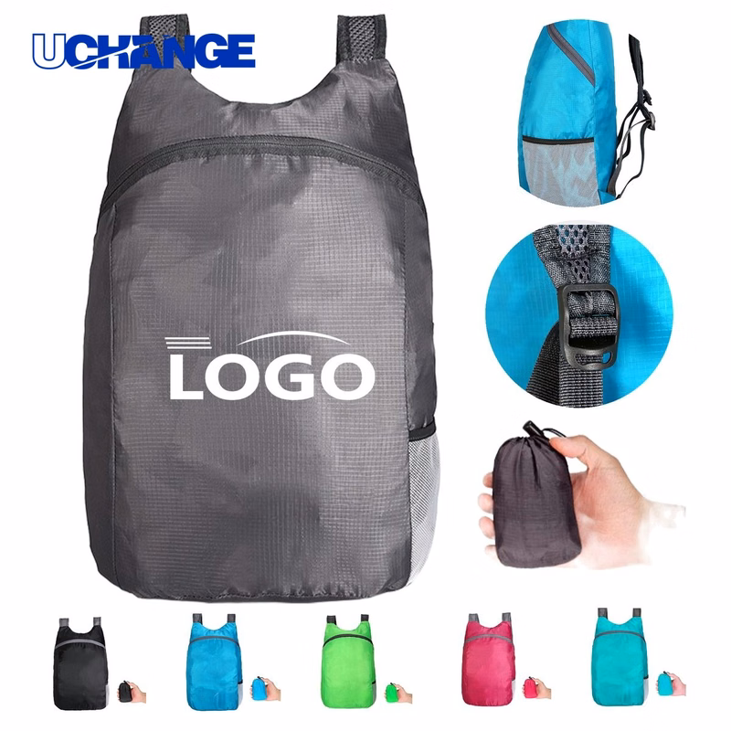 Brandable Nylon Backpack with Reinforced Seams