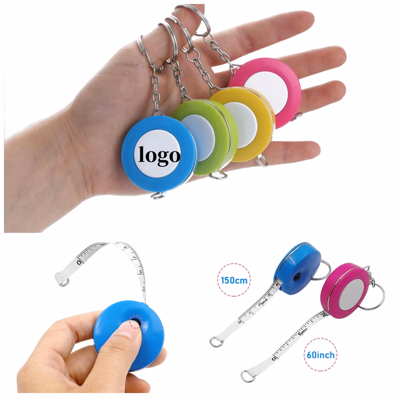 Small Tape Measure Keychains 5ft/ 1.5m Mini Retractable
