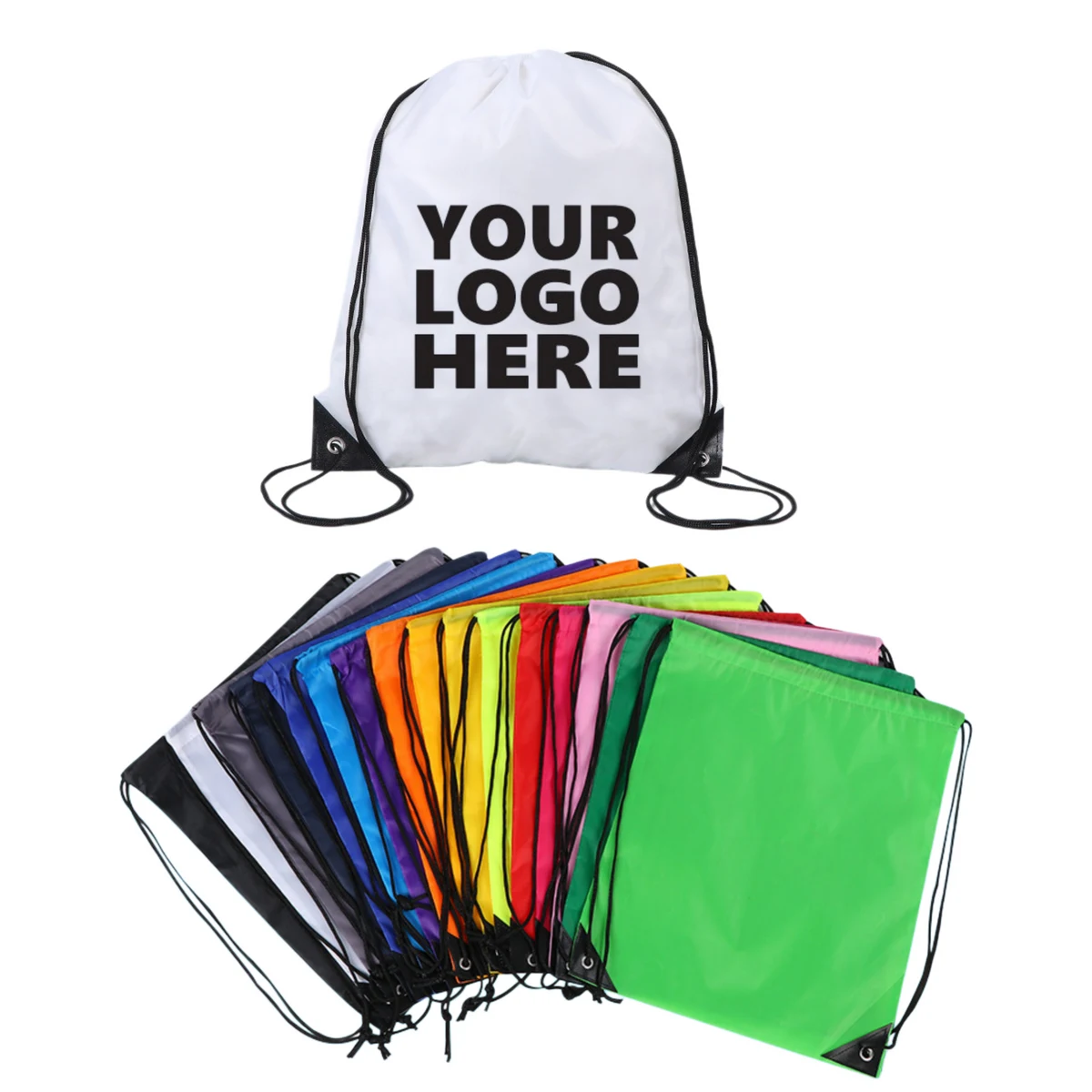 Custom Logo Sport Drawstring Bag 1
