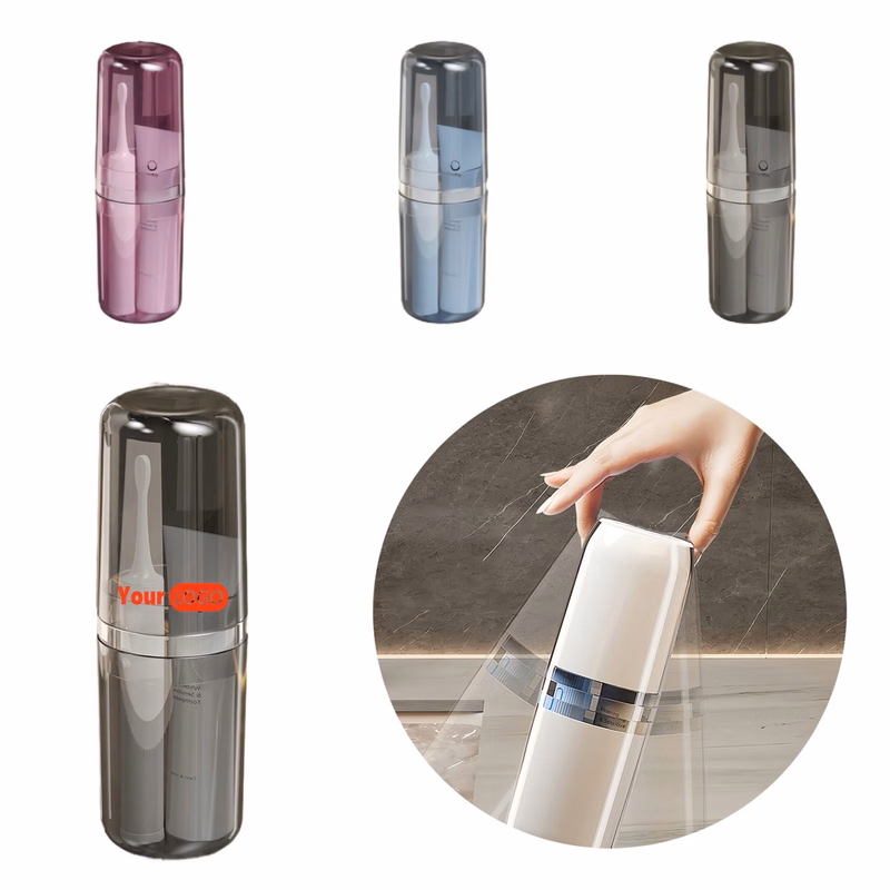 Travel Storage Integrated Mouthwash Toothbrush Cup