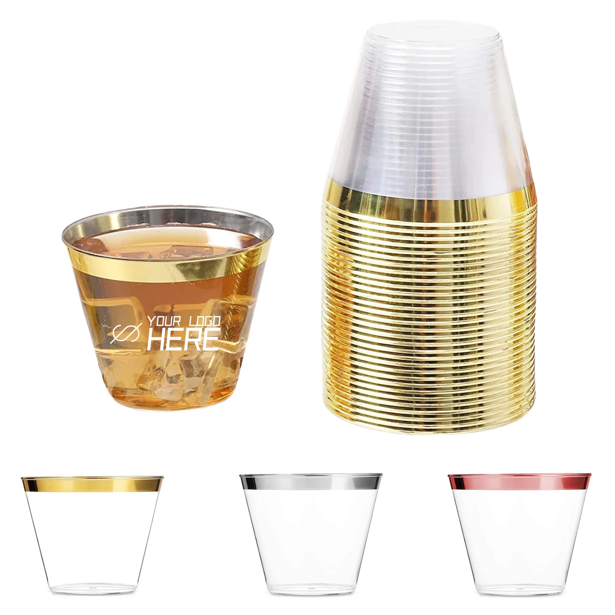 Disposable Plastic Cups 9 OZ 1