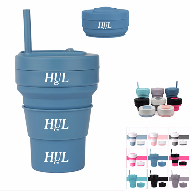 12 Oz Portable Foldable Mug Travel Coffee Cup