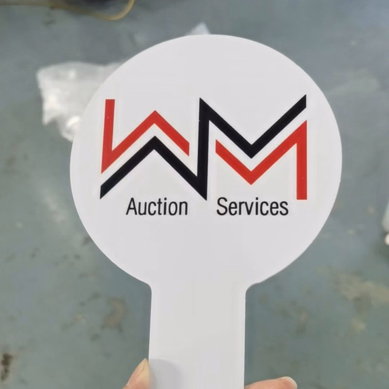 Auction paddles