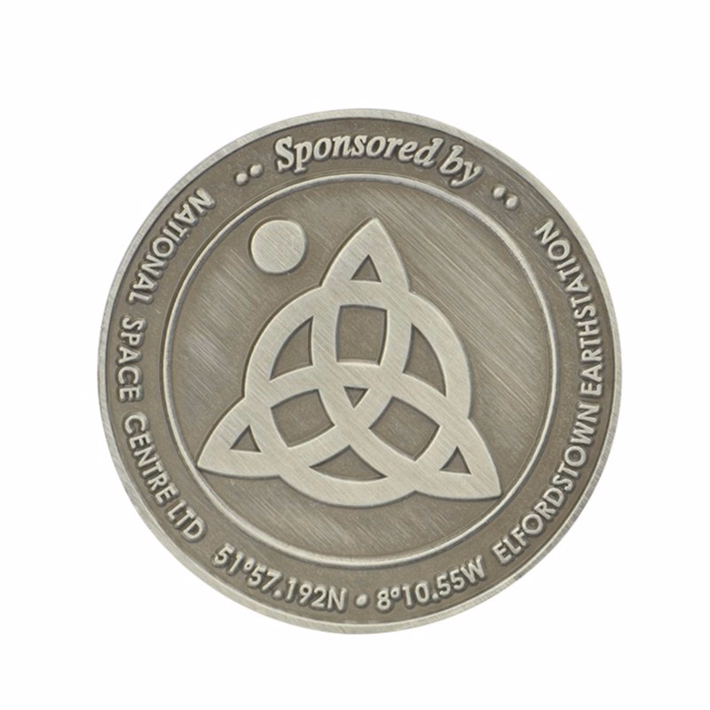 1.75" Brass Challenge Coin - Double Sided - No Color Fill