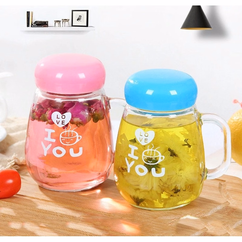 12 oz Glass Tea Mugs