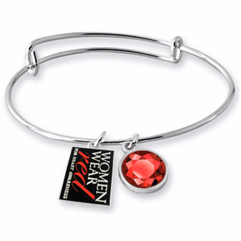 Adjustable Wire Bracelet With Two Charms