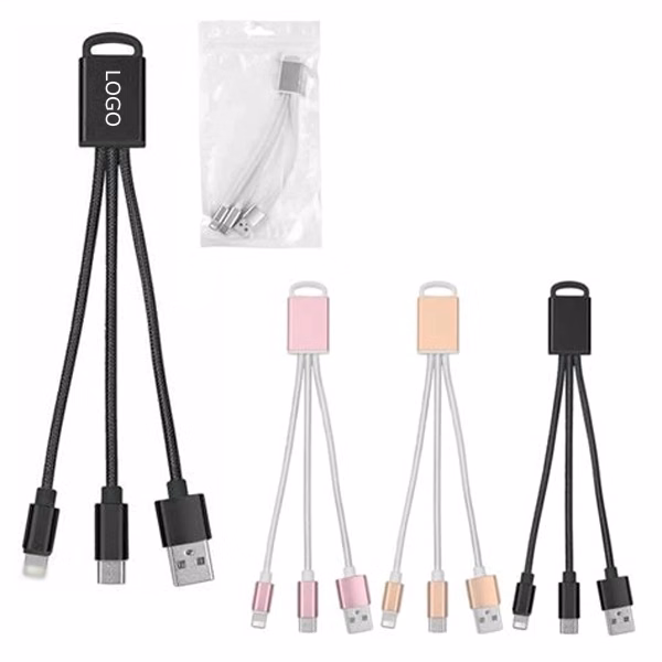 Personalized 2-In-1 Braided Charging Buddy
