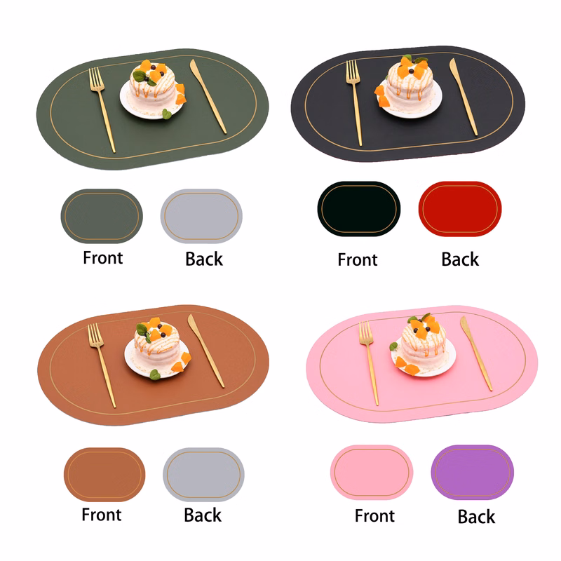 Placemats Faux Leather MOQ 50