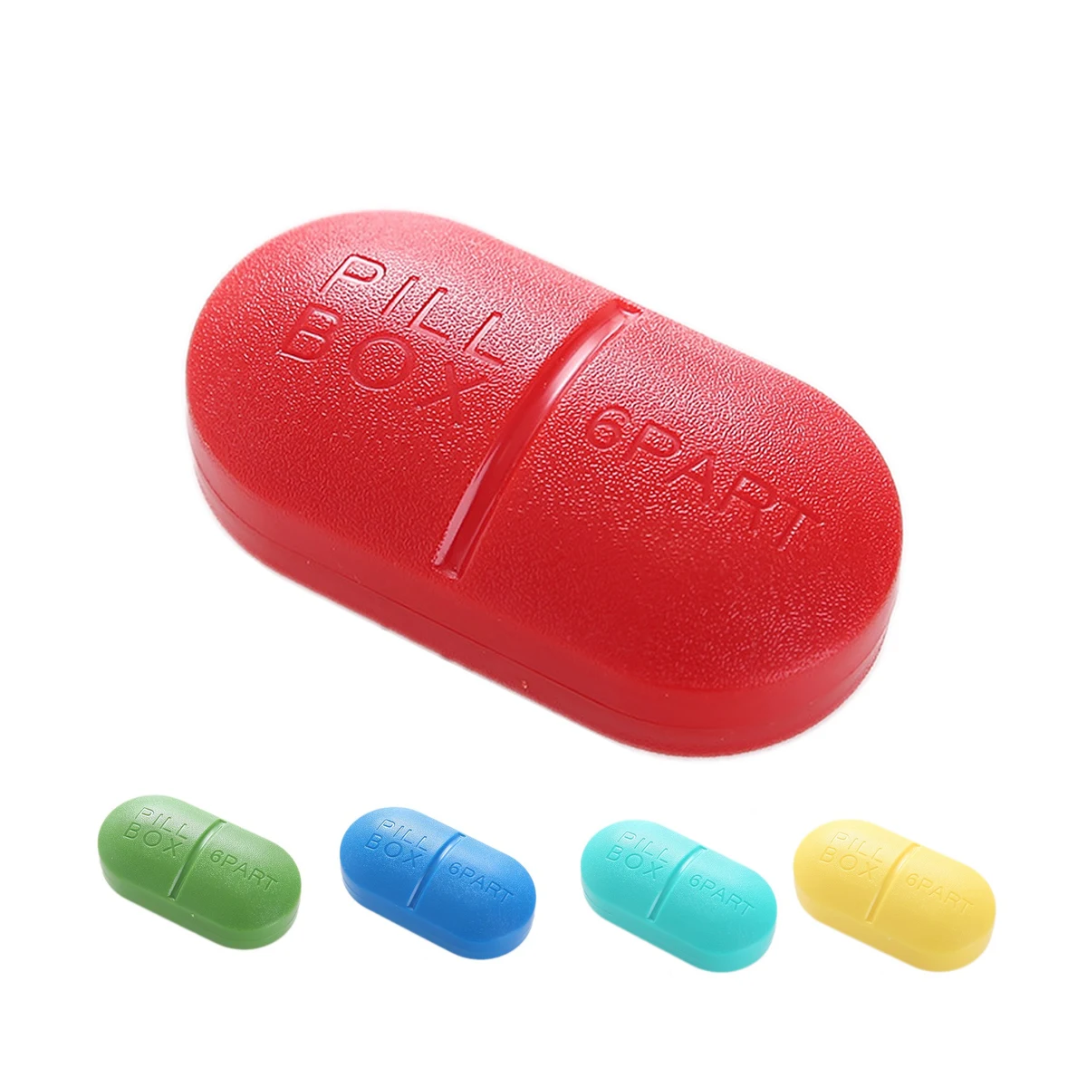 Oval Six-compartment Capsule Box 1