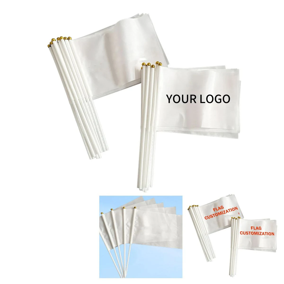 Polyester Outdoor Festival Hand Flag 1