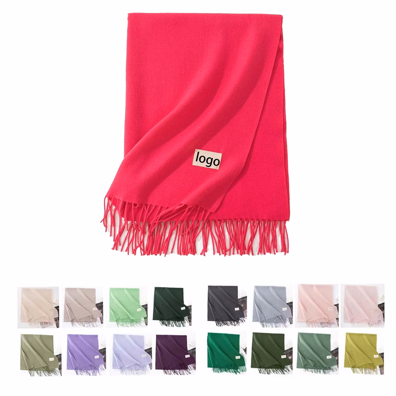 Winter Polyester Solid Color Scarf