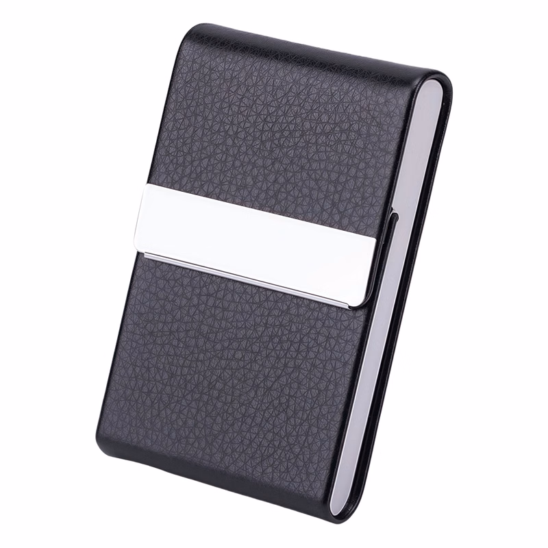 PU Leather Magnetic Cigarette Case for Men