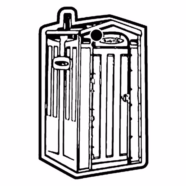 Portable Toilet Key Tag - Spot Color