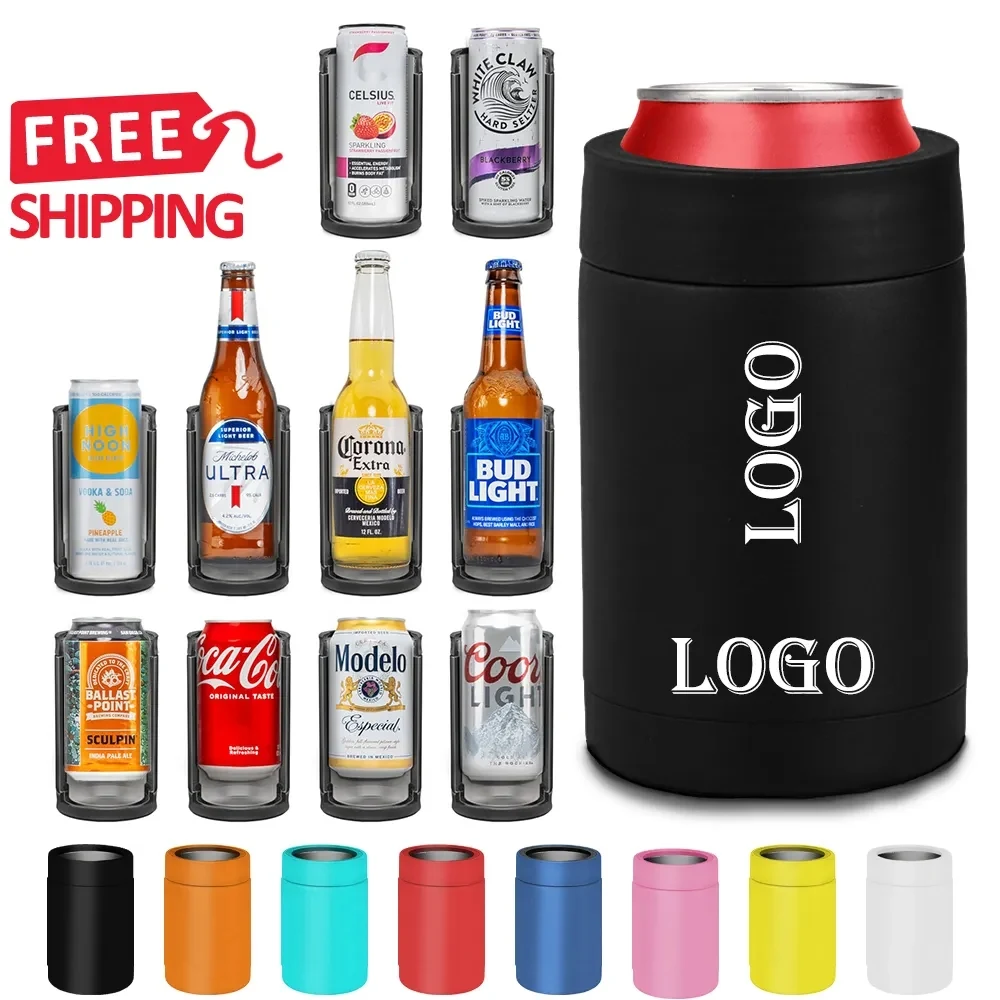 Stainless Steel 12oz Vacuum Insulated Can and Bottle cooler 1