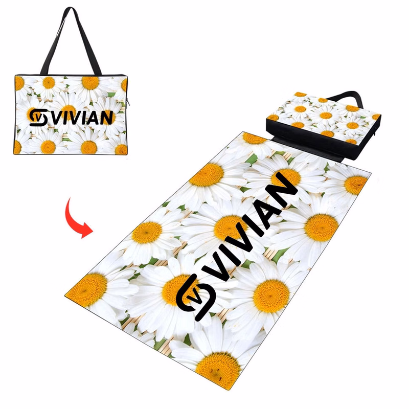 Sublimation Beach Mat W/ A Tote Bag