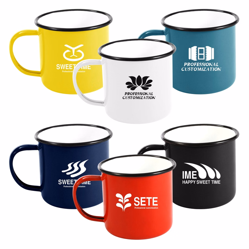 12oz Customed Enameled Steel Cup