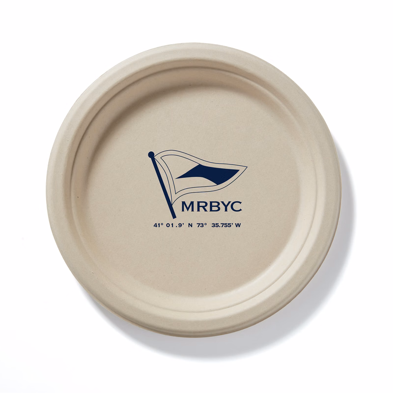 8 3/4"d Compostable Kraft Paper Plates
