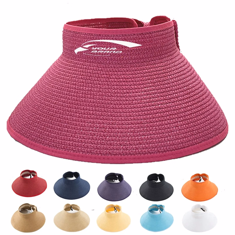 Women's Foldable Wide Brim Roll Up Summer Sun Visor Hat
