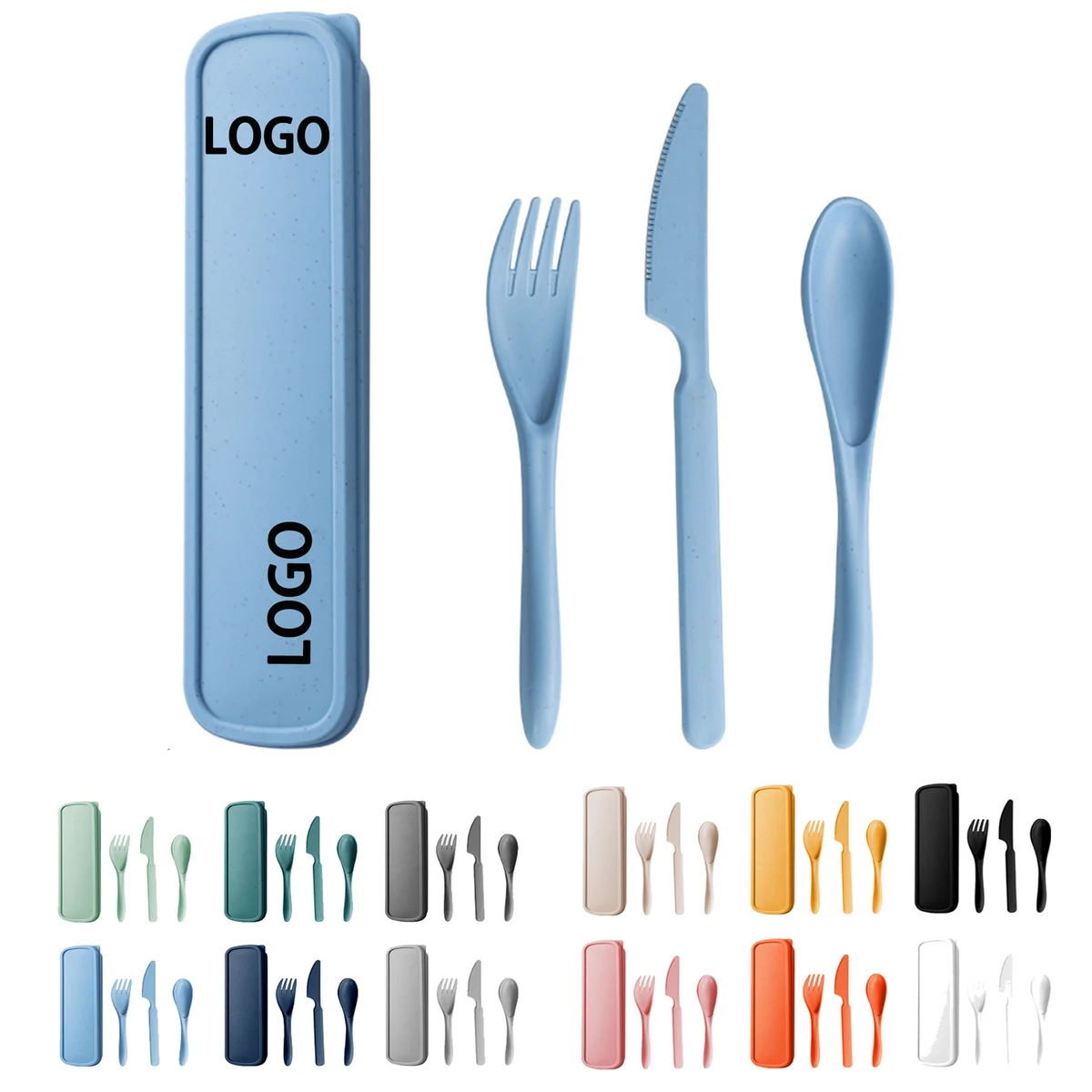 Portable Tableware Set Made Of Wheat Straw 1