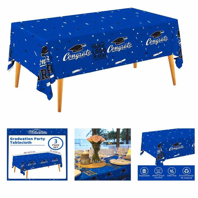 Graduation Gongrats Grad Tablecover Table Cloth